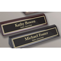 Rosewood Piano Finish Name Plate (10")